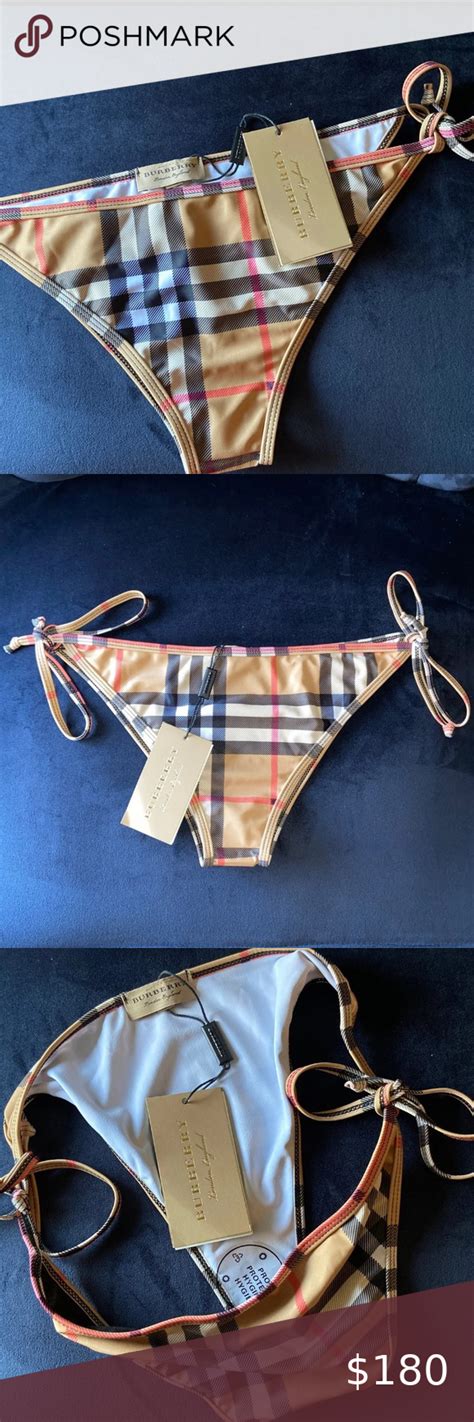 burberry swimwear and beachwear for women|burberry plaid bikini.